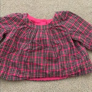 BABY GAP plaid blouse 0-3 month